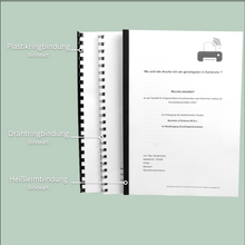 Lade das Bild in den Galerie-Viewer, Lernmaterialien mit oder ohne Bindung drucken (Skript, Übungsblätter etc.)